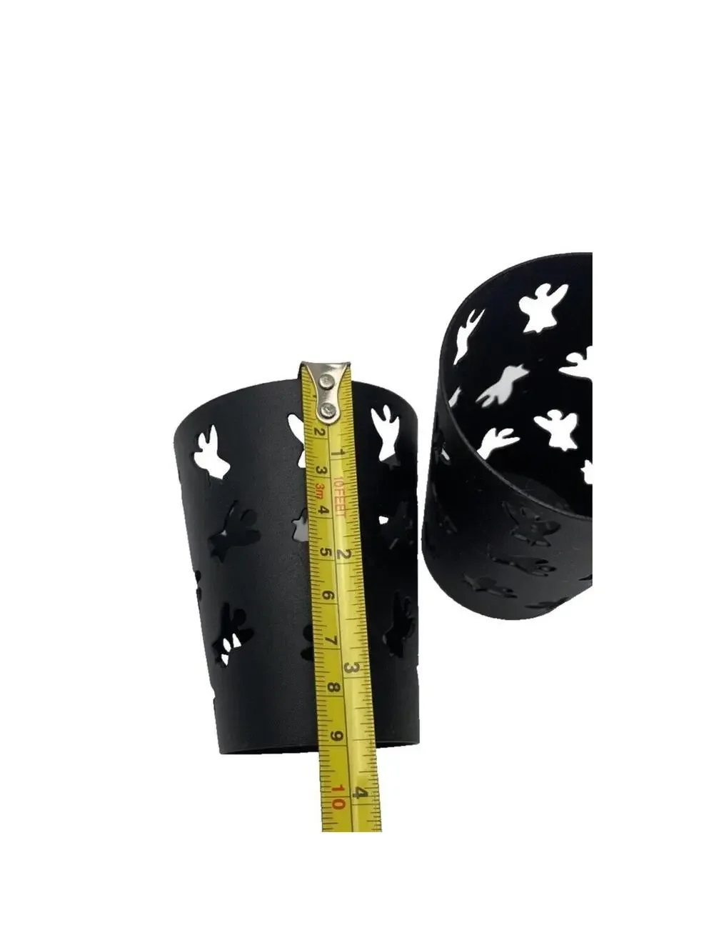 Tea Light Candle Holders 2pc Set Angel Design Metal Decorative Home Accent